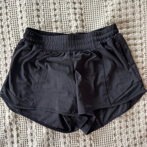 Lululemon black athletic/running short. Size 6.